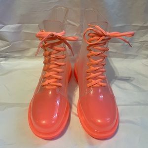 Pink Ombré Rain Boots 8.5